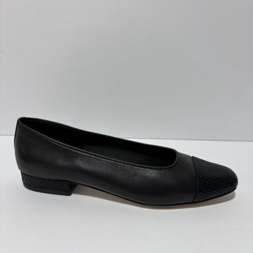 Vaneli Women’s Squama Black Low Heel Pumps, Size 7 N